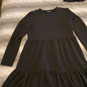 Long sleeve black dress